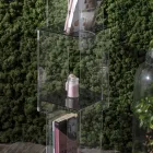 Bibliotecă de sine stătătoare din Cristal Acrilic Transparent sau Fumat - Icaria Viadurini