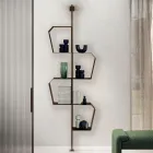 Bibliotecă din metal vopsit cu picioare reglabile, fabricată în Italia - Fernanda Viadurini