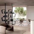 Bibliotecă din metal vopsit cu picioare reglabile, fabricată în Italia - Fernanda Viadurini