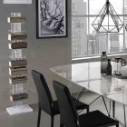 Bibliotecă Din Acrilic Transparent - Crom Viadurini