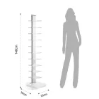 Bibliotecă Din Acrilic Transparent - Crom Viadurini