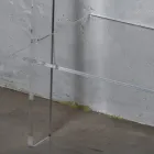 Bibliotecă pentru Sufragerie din Cristal Acrilic Transparent 2 Dimensiuni - Parotta Viadurini