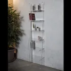 Bibliotecă pentru Sufragerie din Cristal Acrilic Transparent 2 Dimensiuni - Parotta Viadurini