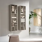 Bibliotecă verticală în diverse finisaje fabricată în Italia - Siviglia Viadurini