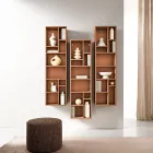 Bibliotecă verticală în diverse finisaje fabricată în Italia - Siviglia Viadurini