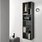 Bibliotecă verticală în diverse finisaje fabricată în Italia - Siviglia Viadurini
