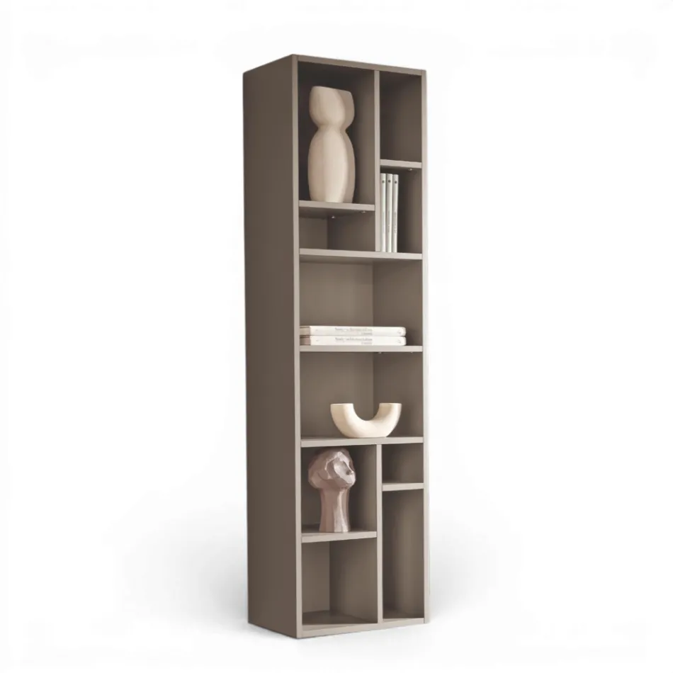 Bibliotecă verticală în diverse finisaje fabricată în Italia - Siviglia Viadurini