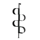 Bibliotecă verticală Fatima din metal vopsit cu picioare reglabile Viadurini