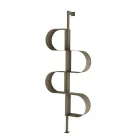 Bibliotecă verticală Fatima din metal vopsit cu picioare reglabile Viadurini