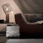 Designer Lory de perete pentru mobilier din piele, fabricat în Italia Viadurini