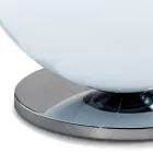 Lampă de masă Isotta din sticlă și metal în două dimensiuni, fabricată în Italia Viadurini