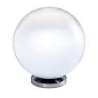 Lampă de masă Isotta din sticlă și metal în două dimensiuni, fabricată în Italia Viadurini