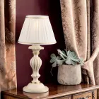 Lampă din lemn cu abajur fabricată în Italia - Milano Viadurini