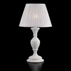 Lampă din lemn cu abajur fabricat în Italia pentru decorare interioară - Florența Viadurini