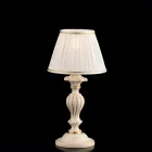 Lampă din lemn cu abajur fabricat în Italia pentru decorare interioară - Milano Viadurini