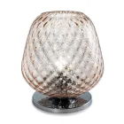 Lampă de masă mică din sticlă suflată manual, fabricată în Italia - Elisia  Viadurini