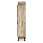 Bufetă 2 Uși 2 Sertare din Lemn de Mango și Oțel Homemotion - Signorino Viadurini