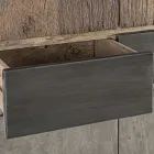 Bufetă 2 Uși 2 Sertare din Lemn de Mango și Oțel Homemotion - Signorino Viadurini