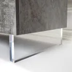 Bufetă cu 2 Uși și 2 Compartimente Centrale Deschise din Melamină Made in Italy - Minnie Viadurini