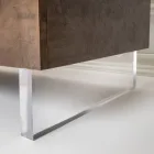 Bufetă cu 2 Uși și 2 Compartimente Centrale Deschise din Melamină Made in Italy - Minnie Viadurini