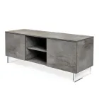 Bufetă cu 2 Uși și 2 Compartimente Centrale Deschise din Melamină Made in Italy - Minnie Viadurini