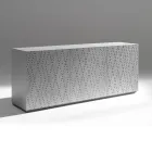 Bufet cu 3 uși și 3 rafturi interioare, decorațiuni din aluminiu turnat - Scorpion Viadurini