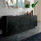 Bufeta cu 3 usi si structura lacuita si laminata Made in Italy - Ferrara Viadurini