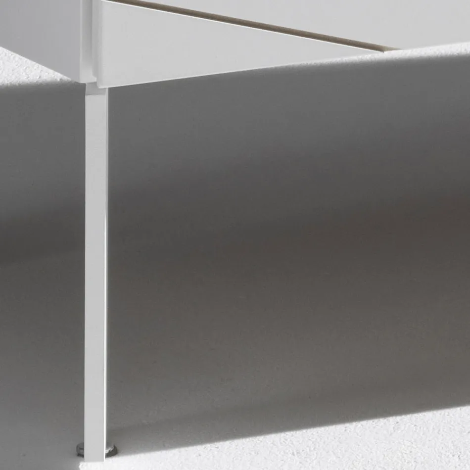 Bufet cu 3 uși din aglomerat de lemn vopsit - Ariete Viadurini