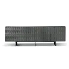 Bufet cu 4 uși din MDF acoperit cu PVC lăcuit Fabricat în Italia - Dorotea Viadurini