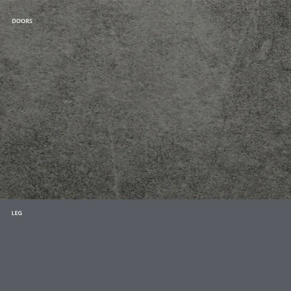 Bufetă cu Uși laminate HPL cu efect de piatră Made in Italy - Fiorenza Viadurini