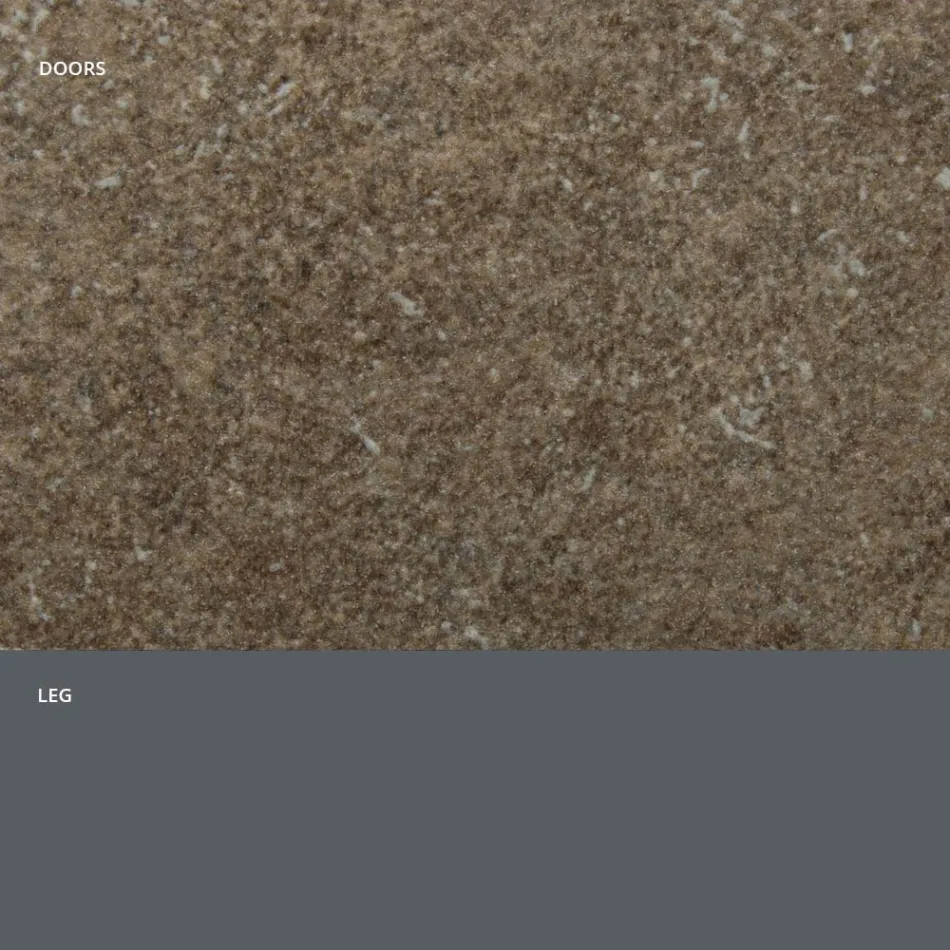 Bufetă cu Uși laminate HPL cu efect de piatră Made in Italy - Fiorenza Viadurini