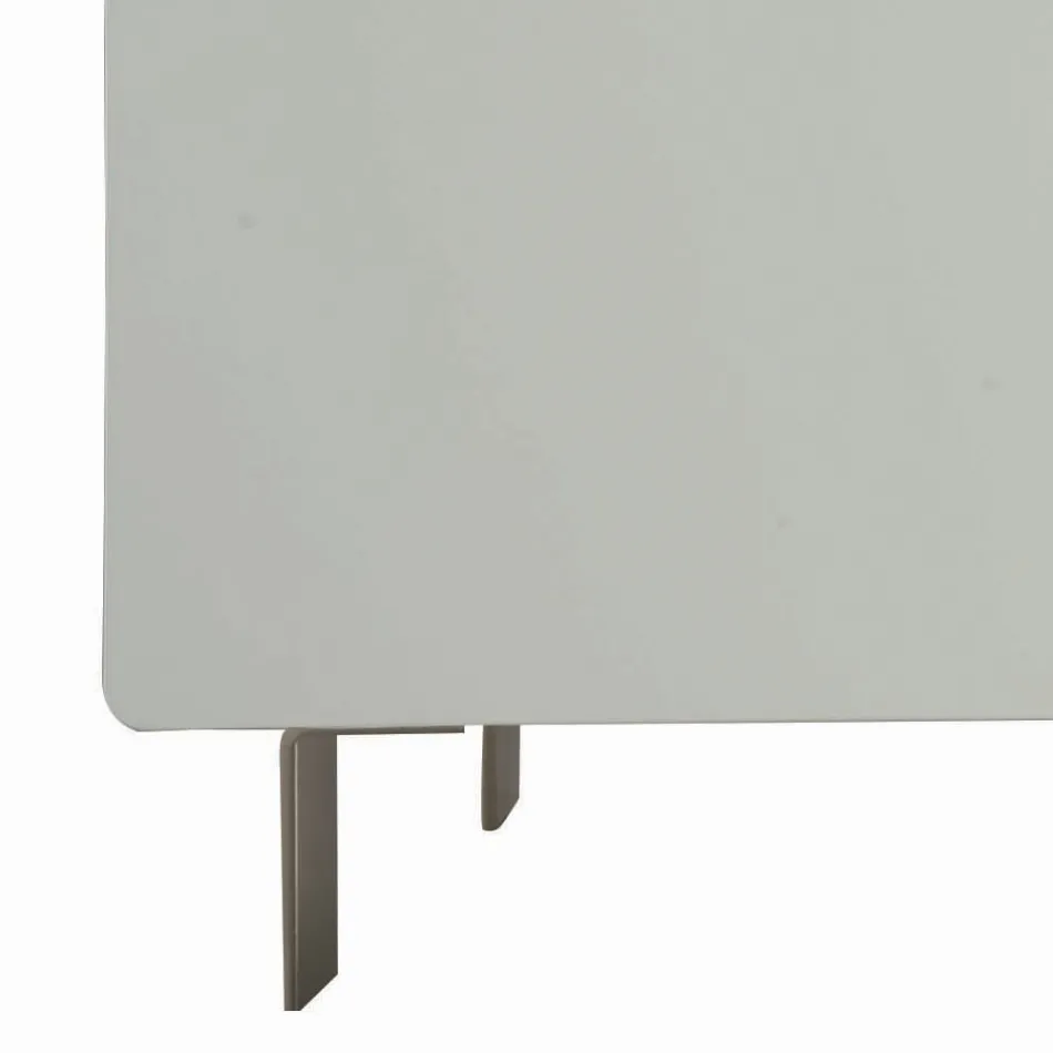 Bufetă cu caroserie și uși din Mdf cu bază de 4 picioare Made in Italy - Coral Viadurini