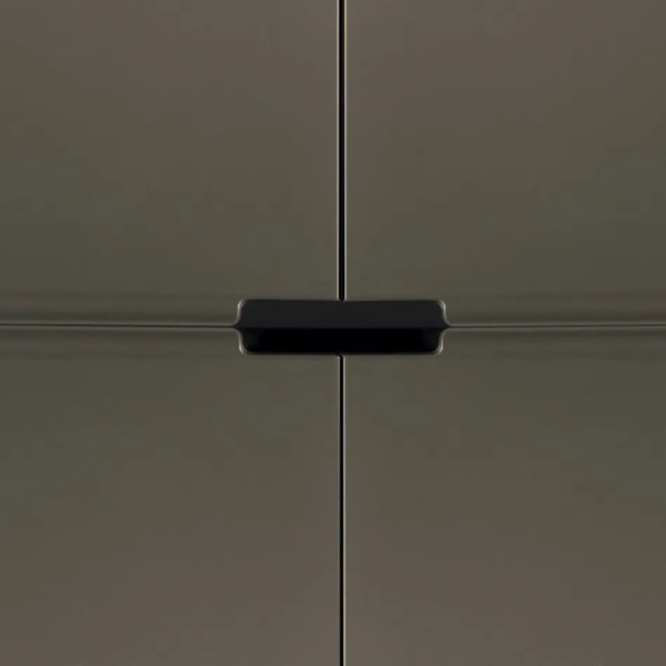 Bufeta cu Structura Mdf si Baza cu Picior Central Made in Italy Viadurini