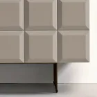 Bufet interior cu 2 uși în carouri, fabricat în Italia - Elisabetta Viadurini