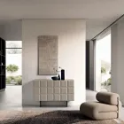 Bufet interior cu 2 uși în carouri, fabricat în Italia - Elisabetta Viadurini