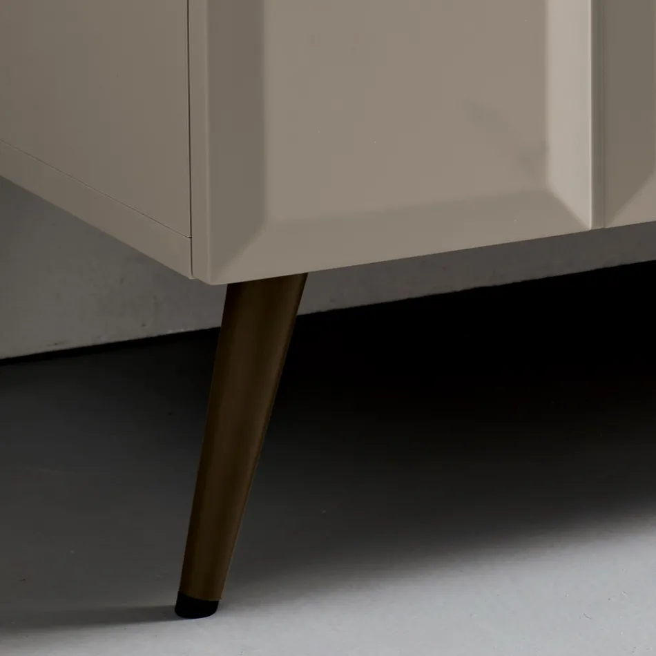 Bufet interior cu 2 uși în carouri, fabricat în Italia - Elisabetta Viadurini