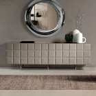 Bufet de interior cu 4 uși în carouri, fabricat în Italia - Elisabetta Viadurini