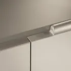 Bufetă pentru sufragerie cu 3 uși în finisaj nichel Made in Italy - Foglio Viadurini