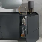 Bufet de living cu 3 uși din MDF lăcuit, fabricat în Italia - Elena Viadurini