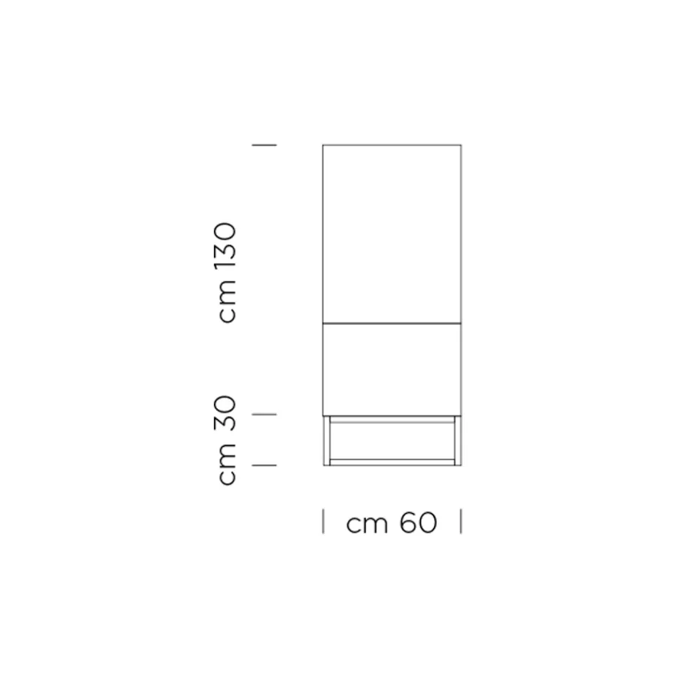 Bufetă pentru sufragerie din lemn de brad furniruit Made in Italy - Salerno Viadurini