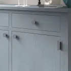 Bufetă pentru living din lemn masiv de brad 4 compartimente Made in Italy - Pascual Viadurini