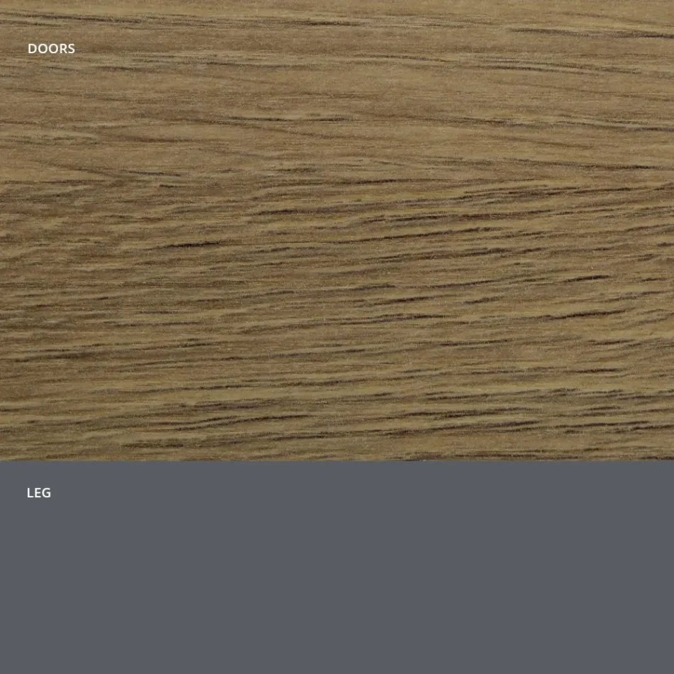 Bufetă pentru living din lemn mat și laminat HPL Made in Italy - Fiorenza Viadurini