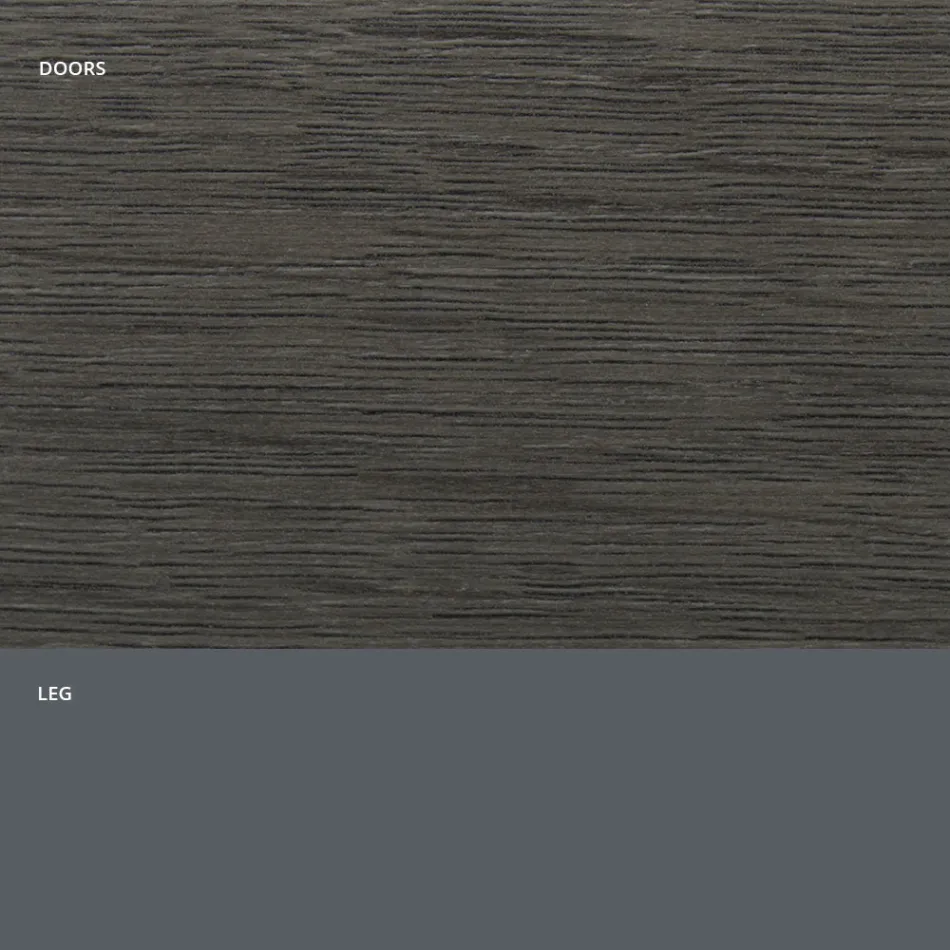 Bufetă pentru living din lemn mat și laminat HPL Made in Italy - Fiorenza Viadurini