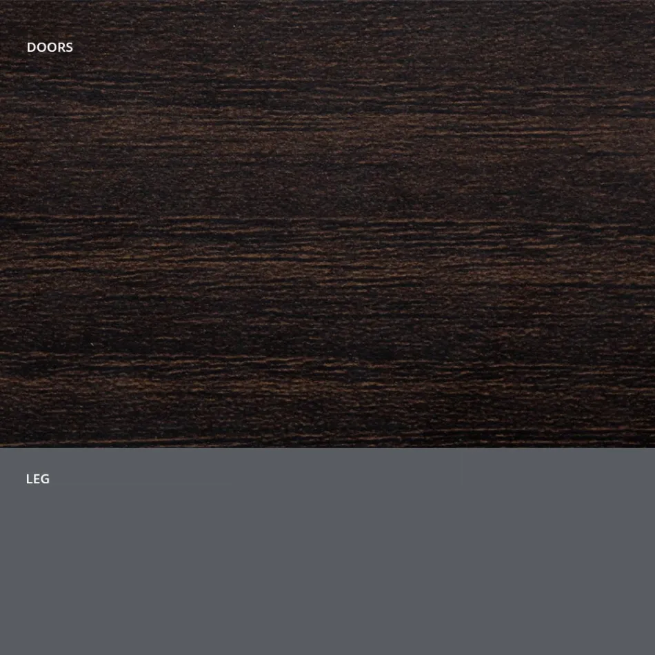 Bufetă pentru living din lemn mat și laminat HPL Made in Italy - Fiorenza Viadurini