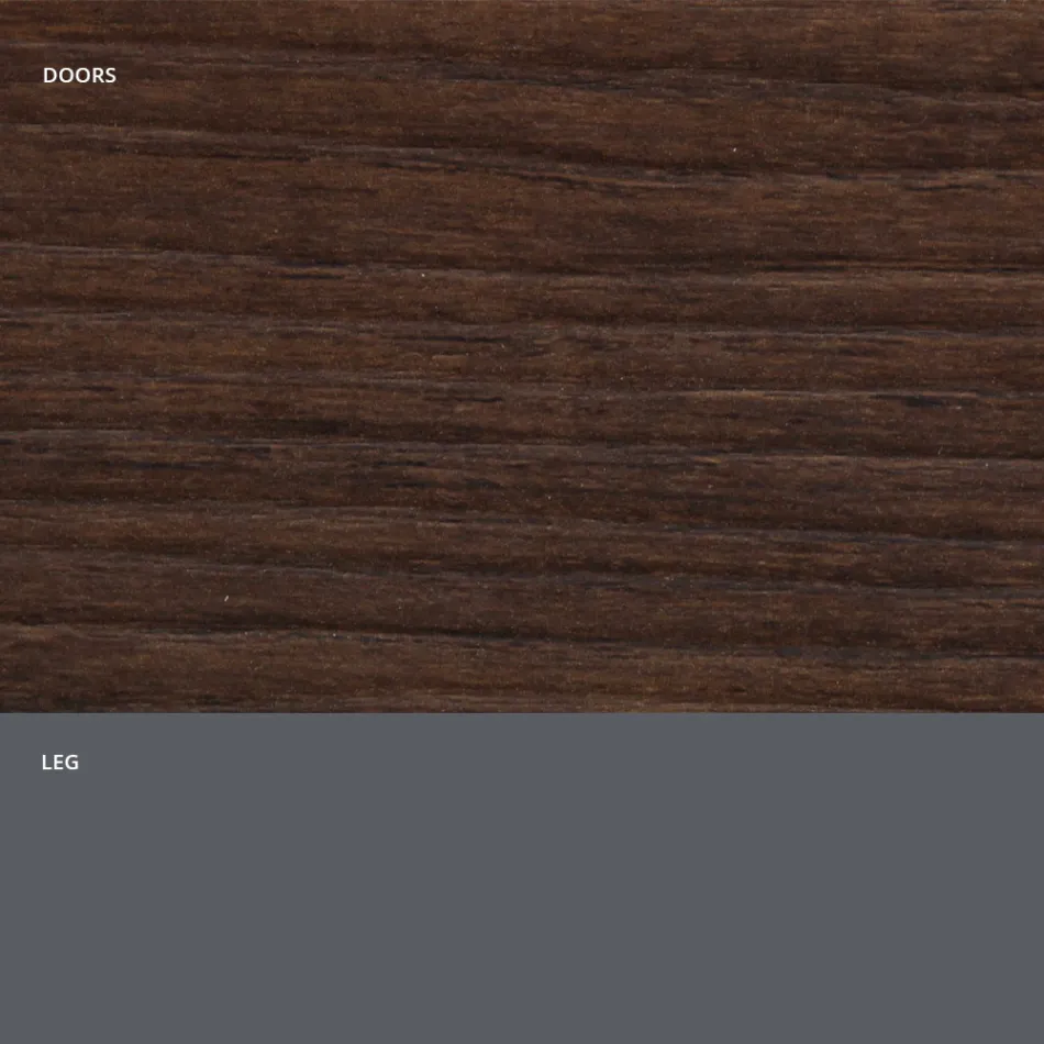 Bufetă pentru living din lemn mat și laminat HPL Made in Italy - Fiorenza Viadurini