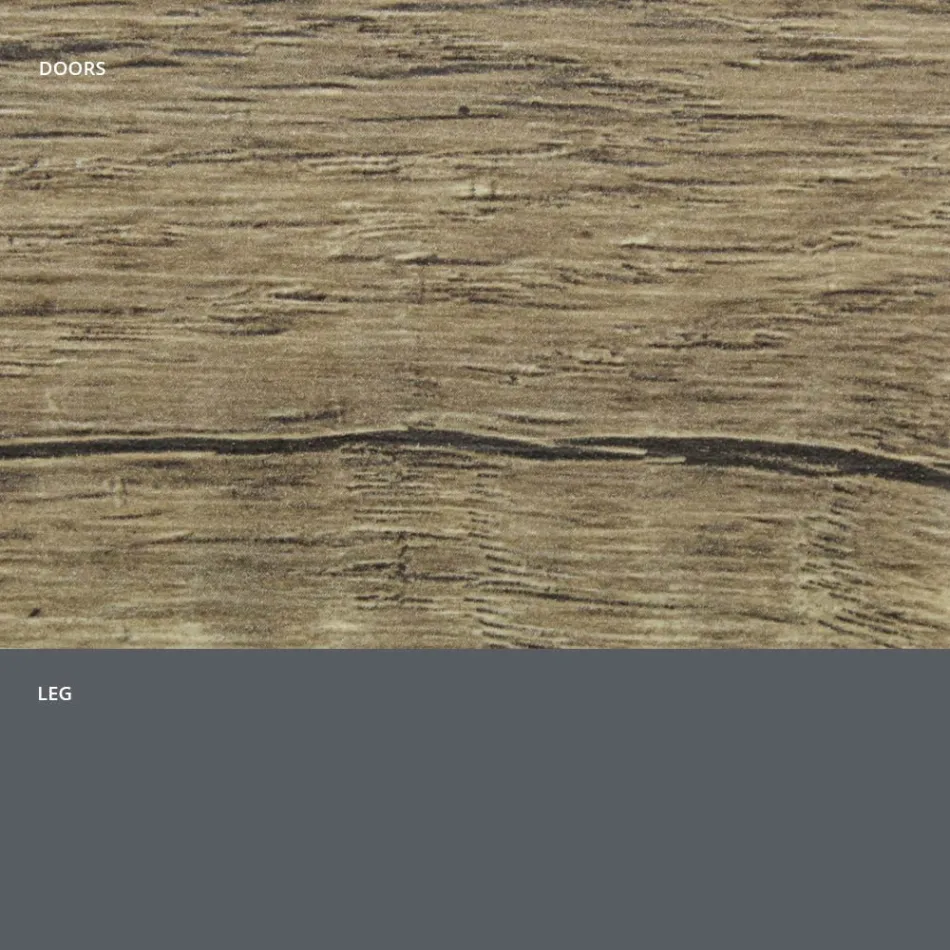 Bufetă pentru living din lemn mat și laminat HPL Made in Italy - Fiorenza Viadurini