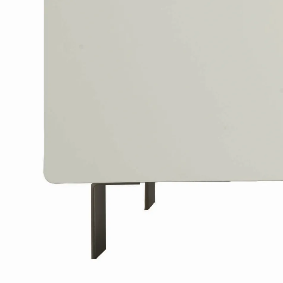 Bufeta living din Mdf si suport 4 picioare Made in Italy - Teresina Viadurini