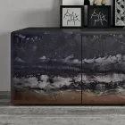 Bufetă pentru living cu 3 uși în diferite finisaje Made in Italy - Ole Viadurini