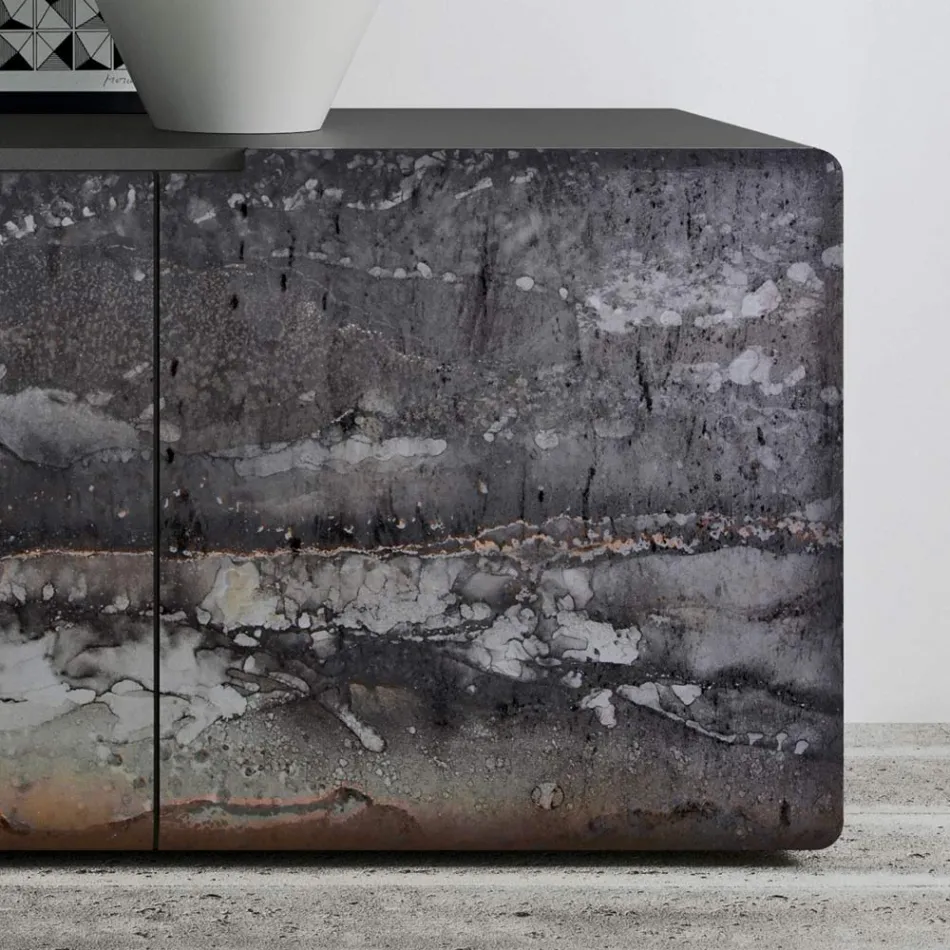 Bufetă pentru living cu 3 uși în diferite finisaje Made in Italy - Ole Viadurini