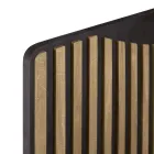 Bufetă pentru zonă de living cu 3 uși în finisaj stejar nordic cu noduri - Linda Viadurini